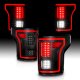 Ford F150 2015-2017 Black Sequential Full LED Tail Lights Tube