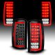 GMC Yukon XL 2000-2006 Black Full LED Tail Lights Tube