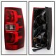 Chevy Suburban 2007-2014 Red Clear Tail Lights