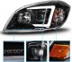 Chevy Cobalt 2005-2010 Black Projector Headlights LED DRL A2
