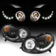 Mercedes Benz CLK 2003-2009 Black Halo Projector Headlights with LED DRL