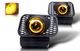 Chevy Avalanche 2004-2006 Yellow Halo Projector Fog Lights