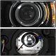 Chevy Silverado 3500HD 2015-2019 Black Projector Headlights Chrome Bezels