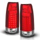 GMC Yukon 1992-1999 LED Tail Lights Red and Clear