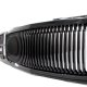 Chevy 1500 Pickup 1994-1998 Black Front Grill and Halo Projector Headlights Set