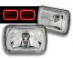 Jeep Wrangler 1987-1995 7 Inch Red Ring Sealed Beam Headlight Conversion