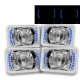Honda Accord 1982-1985 Blue LED Sealed Beam Projector Headlight Conversion Low and High Beams