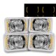 GMC Caballero 1984-1986 Amber LED Sealed Beam Projector Headlight Conversion Low and High Beams