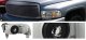 Dodge Ram 1994-2001 Black Billet Grille and Clear Euro Headlights Set