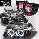 Ford F150 Flareside 2004-2006 Black Halo Projector Headlights and Tail Lights