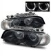 BMW 3 Series Coupe 1999-2001 Projector Headlights and Corner Lights Black Halo
