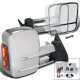 Chevy 2500 Pickup 1988-2000 Manual Towing Mirrors Chrome LED Signal Lights