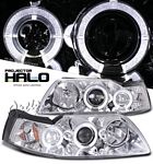 2001 Ford Mustang Clear Dual Halo Projector Headlights