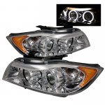 2006 BMW 3 Series E90 Sedan Clear Dual Halo Projector Headlights