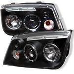 2001 VW Jetta Black Dual Halo Projector Headlights with LED 2001 VW Jetta Black Dual Halo Projector Headlights with LED