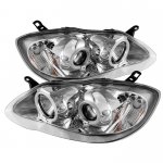 2003 Toyota Corolla Clear CCFL Halo Projector Headlights with LED