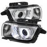 2011 Chevy Camaro Clear CCFL Halo Projector Headlights