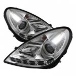 Mercedes Benz SLK 2005-2011 Clear Projector Headlights with LED Daytime Running Lights