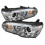 2009 Mitsubishi Lancer Clear Halo HID Projector Headlights with LED 2009 Mitsubishi Lancer Clear Halo HID Projector Headlights with LED