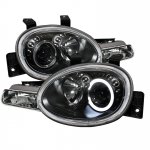 1996 Dodge Neon Black Halo Projector Headlights