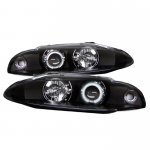 Mitsubishi Eclipse 1997-1999 Black CCFL Halo Projector Headlights