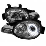 1995 Dodge Neon Clear Halo Projector Headlights with LED