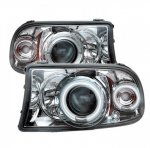 Dodge Dakota 1997-2004 Clear Dual Halo Projector Headlights