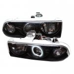 2000 Chevy Blazer Black CCFL Halo Projector Headlights