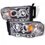 2005 Dodge Ram 2500 Clear Halo Projector Headlights with LED