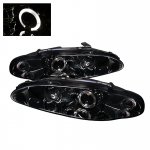 1995 Mitsubishi Eclipse Smoked Halo Projector Headlights