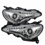 2013 Subaru BRZ Chrome Projector Headlights LED DRL
