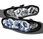 1999 Chevy Camaro Clear CCFL Halo Projector Headlights with LED