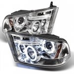 2011 Dodge Ram Clear CCFL Halo Projector Headlights LED DRL