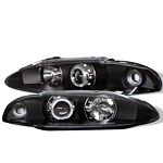 1995 Mitsubishi Eclipse Black Halo Projector Headlights