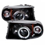 1998 Dodge Dakota Black CCFL Halo Projector Headlights