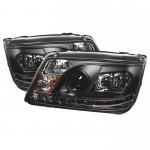 2001 VW Jetta Black Halo Projector Headlights with LED Daytime Running Lights 2001 VW Jetta Black Halo Projector Headlights with LED Daytime Running Lights