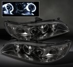 1999 Honda Accord Smoked Dual Halo Projector Headlights