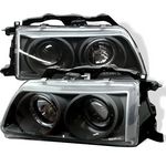 1991 Honda Civic JDM Black Halo Projector Headlights 1991 Honda Civic JDM Black Halo Projector Headlights