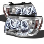 2008 Toyota Tacoma Clear CCFL Halo Projector Headlights with LED