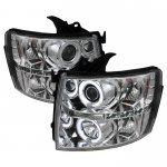 2008 Chevy Silverado Clear CCFL Halo Projector Headlights with LED 2008 Chevy Silverado Clear CCFL Halo Projector Headlights with LED