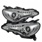 2013-2014  Scion FRS Chrome Projector Headlights LED DRL