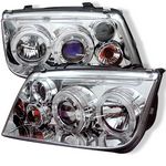 2001 VW Jetta Clear Dual Halo Projector Headlights with LED 2001 VW Jetta Clear Dual Halo Projector Headlights with LED