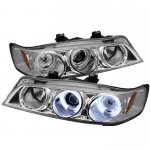 1997 Honda Accord Clear Dual CCFL Halo Projector Headlights