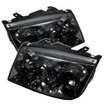 2004 VW Jetta Smoked Dual Halo Projector Headlights with LED