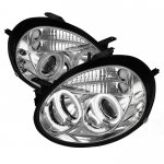 2003 Dodge Neon Clear CCFL Halo Projector Headlights with LED