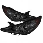 2011 Hyundai Sonata Smoked Halo Projector Headlights with LED