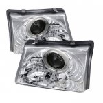 1999 Ford Ranger Clear Halo Projector Headlights 1999 Ford Ranger Clear Halo Projector Headlights