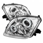 2001 Honda Prelude Clear CCFL Halo Projector Headlights