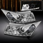 2011 Chevy Cruze Clear Halo Projector Headlights with LED DRL