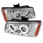 2006 Chevy Silverado 2500HD Chrome Projector Headlights Halo LED